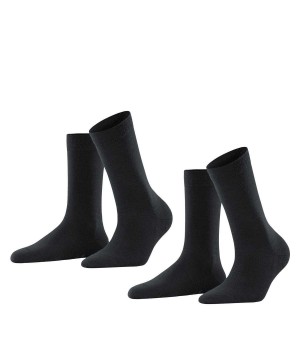 Grey Falke Softmerino 2-Pack Socks Women Socks | 482-SKBNPX