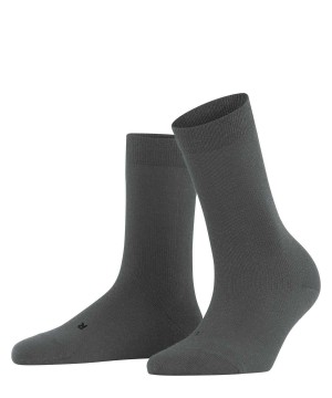 Grey Falke Stabilizing Wool Everyday Socks Women Socks | 786-GRPZFA