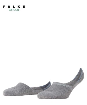 Grey Falke Step High Cut Invisibles Women No Show Socks | 547-DEFWZI