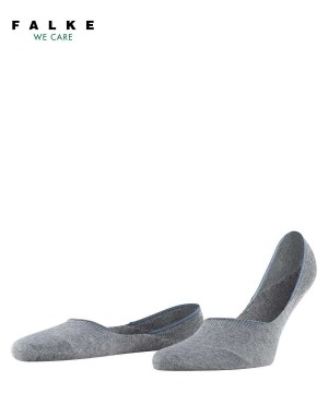 Grey Falke Step Medium Cut Box Invisibles Men No Show Socks | 817-ZIXMRY