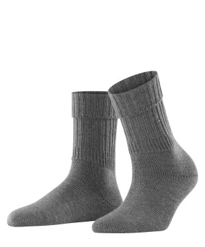 Grey Falke Striggings Rib Boot socks Women Socks | 597-KOLPYR