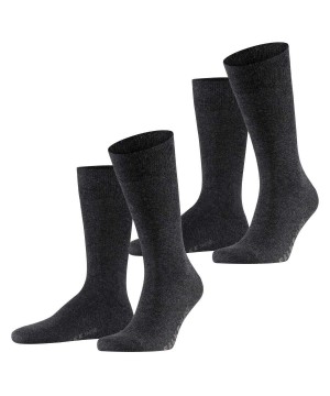 Grey Falke Swing 2-Pack Socks Men Socks | 416-AKOEHN