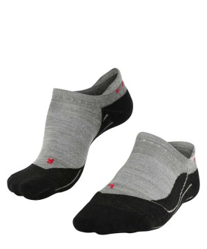 Grey Falke TK5 Wander Invisible Trekking Invisibles Men No Show Socks | 521-WHBJON