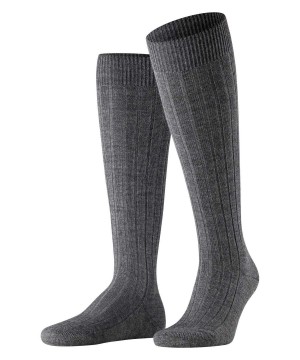 Grey Falke Teppich im Schuh Knee-high Socks Men Socks | 476-CXQBSD