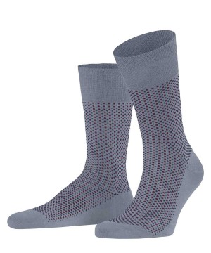 Grey Falke Uptown Tie Socks Men Socks | 648-GBXLEH
