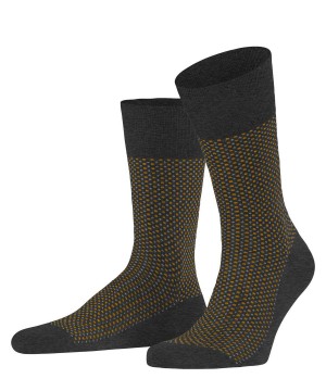 Grey Falke Uptown Tie Socks Men Socks | 794-XIGUZA