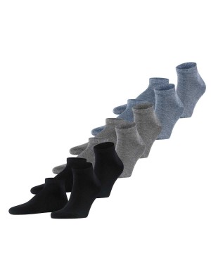 Multicolored Falke Happy 6-Pack Sneaker socks Men Socks | 637-JAIREB