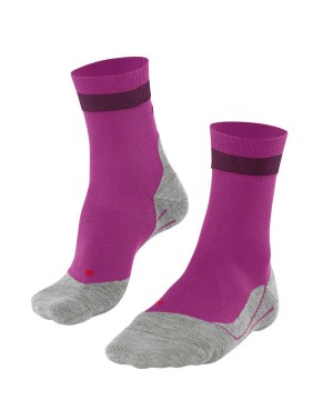 Pink Falke RU4 Endurance Running Socks Women Sports Socks | 329-XFHGQM