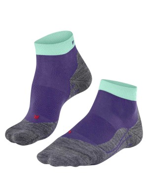 Purple Falke RU4 Endurance Short Running Short sock Women Sports Socks | 279-XKERFL