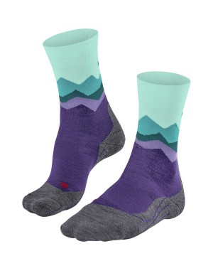 Purple Falke TK2 Explore Trekking Socks Women Sports Socks | 095-HMLQJD