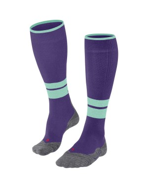 Purple Falke TK Compression Energy Trekking Knee-high Socks Women Sports Socks | 124-MYXRUT