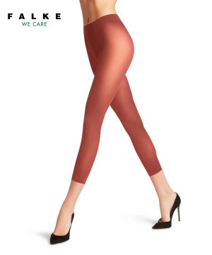 Red Falke Pure Matt 50 DEN Capri Women Leggings & Capri | 905-DWACKF