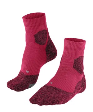 Red Falke RU Trail Grip Running Socks Women Sports Socks | 190-GYOQIX