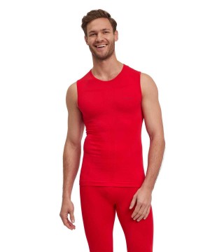 Red Falke Singlet Warm Men Functional Underwear | 504-GBSLEQ