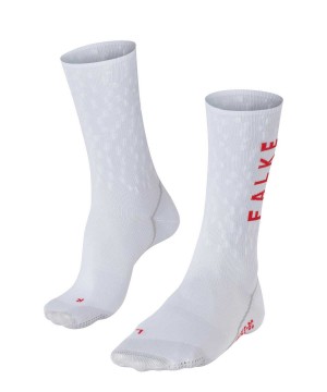 White Falke BC Impulse Biking Socks Women Sports Socks | 493-CFRKOY