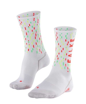 White Falke BC Impulse Biking Socks Women Sports Socks | 931-PFIAXG