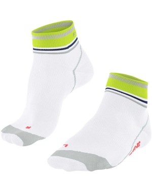 White Falke BC Impulse Short Biking Short sock Women Sports Socks | 715-UZSPHG