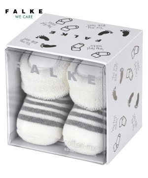 White Falke Erstlingsringel Socks Baby Socks | 518-NVLHWP