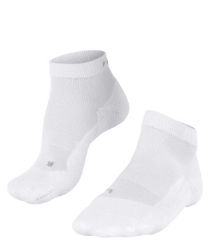 White Falke GO2 Short Golf Short sock Women Sports Socks | 793-LHRUIQ