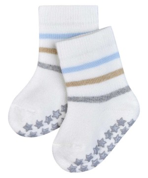 White Falke Multi Stripe House socks Baby Socks | 980-HBIUVK