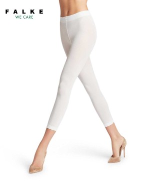 White Falke Pure Matt 50 DEN Capri Women Leggings & Capri | 213-HLTRFG