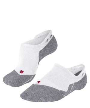 White Falke RU3 Comfort Invisible Running Invisibles Women Sports Socks | 802-BJPYRF