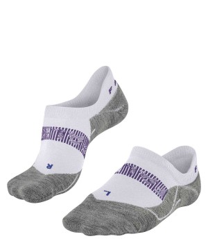 White Falke RU4 Endurance Cool Invisible Running Invisibles Women Sports Socks | 290-DCNBAW