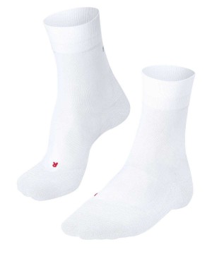White Falke RU4 Endurance Running Socks Women Sports Socks | 034-AFMYXR