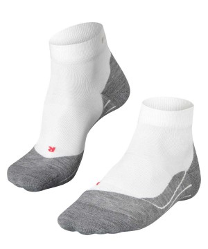 White Falke RU4 Endurance Short Running Short sock Women Sports Socks | 907-UBEWPF