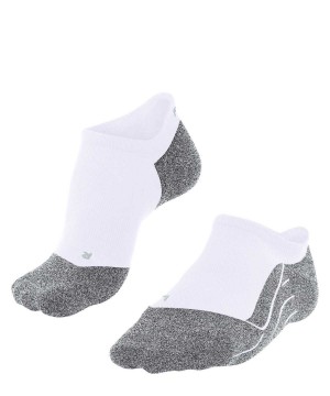 White Falke RU4 Light Performance Invisible Running Invisibles Women Sports Socks | 675-TJOCWG