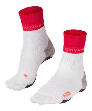 White Falke RU True Motion Nevos Running Socks Women Sports Socks | 091-NERXTJ