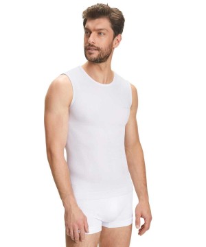 White Falke Singlet Warm Men Functional Underwear | 169-TGYUDH