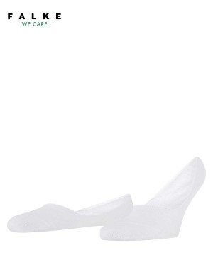 White Falke Step Medium Cut Box Invisibles Men No Show Socks | 470-DAITYR