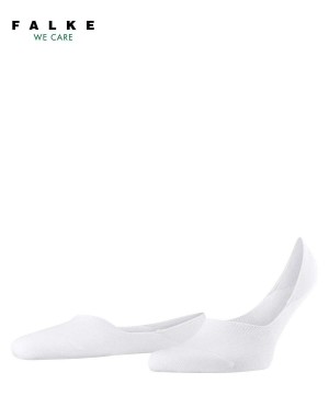White Falke Step Medium Cut Invisibles Men No Show Socks | 298-DPCJQV