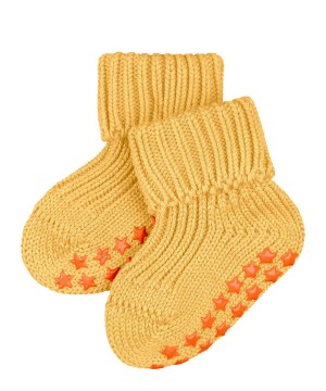 Yellow Falke Cotton Catspads House socks Baby Socks | 514-LKDRSI